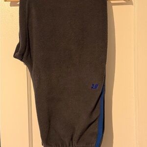 Russell Athletic Black Fleece Pants with Blue Logo